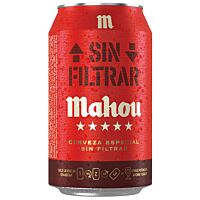 Mahou cerveza sin filtrar 33 cl