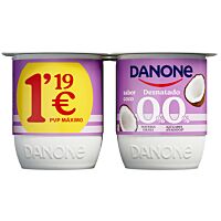 Danone desnatado sabor coco 4 x 120 g