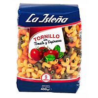 La Isleña pasta tornillo con tomate y espinaca 400 g