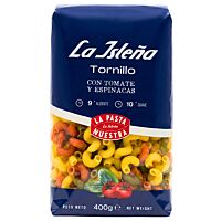 La Isleña pasta tornillo con tomate y espinaca 400 g