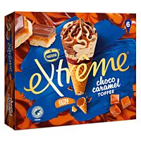 Nestlé extreme explosion helado de caramelo, chocolate y toffee 6 x 110 ml