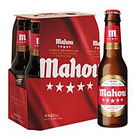 Mahou cerveza 5 estrellas mini 6 x 20 cl