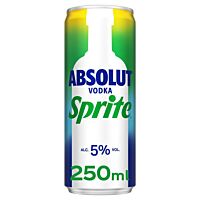 Absolut vodka & Sprite 25 cl