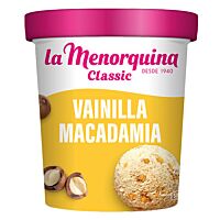 La Menorquina tarrina vainilla y macadamia 450 ml