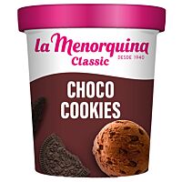 La Menorquina tarrina chocolate y cookies 450 ml