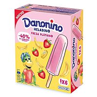 Danone Danonino sabor fresa y plátano 6 x 35 g