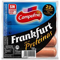 Campofrio salchicha Frankfurt con proteinas 140 g