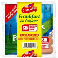 Campofrio salchicha Frankfurt 4 x 140 g