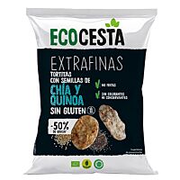Ecocesta tortitas de arroz integral de chia y quinoa sin gluten eco 60 g