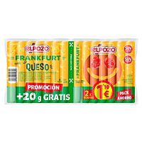 ElPozo salchichas tipo frankfurt con queso 2 x 160 g