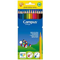 Campus lápices de colores resina 12 colores