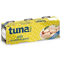 Tunapesca atun aceite de girasol 3 x 77 g