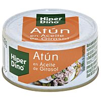 HiperDino atún aceite de girasol  143 g