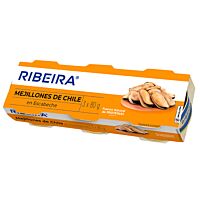 Ribeira mejillones en escabeche 3 x 80 g