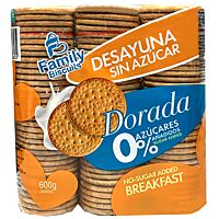 Family Biscuits galleta dorada 0 % 3 x 200 g