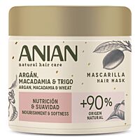 Anian mascarilla argán, macadamia y trigo 350 ml