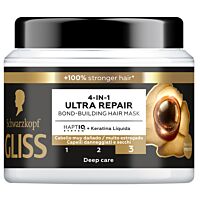Glis mascarilla queratina ultra repair 400 ml