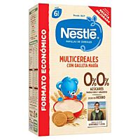 Nestlé papilla multicereal con galleta 0,0 % 255 g