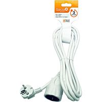 Garza prolongador 3 x 1,5 mm blanco 3 m