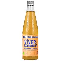 Viverkombucha bebida con cúrcuma y jengibre 330 ml
