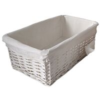 Cestas mimbre rectangular hogar l