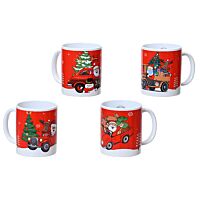 Taza gres decoración navideña surtido 4 variedades