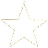 Estrella microled luz fija exterior 50 leds 53 cm