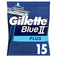Gillette maquinilla desechable blue II plus 15 ud
