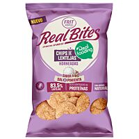Real bites chips de lenteja y pimienta Realfooding 80 g