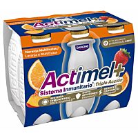 Actimel multifruta naranja 6 x 100 g