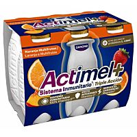 Actimel multifruta naranja 6 x 100 g