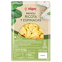 Eliges pasta ravioli ricotta y espinacas 250 g
