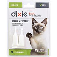 Dixie basic pipetas repelentes gato 2 x 1 ml