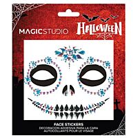 Magic studio face Halloween sticker gems