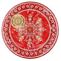 Platos llanos copos 18 cm 8 ud