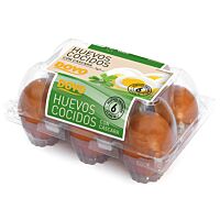 Dovo huevo cocido con cascara 6 ud