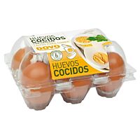 Dovo huevo cocido con cascara 6 ud