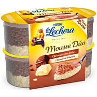 La Lechera duo mousse sabor chocolate 4 x 59 g