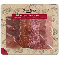 J luna tapeo jamon, chorizo, salchichon y lomo 120 g