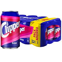 Clipper refresco de fresa 12 x 33 cl