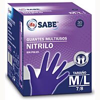 Ifa Sabe guante de nitrilo cob blue T - M/L 30 ud