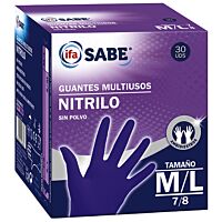 Ifa Sabe guante de nitrilo cob blue T - M/L 30 ud