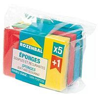 Kerkom estropajos con esponja color 5 + 1 ud
