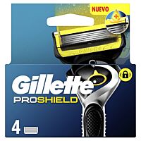 Gillette recambio maquinilla fusión proshield 4 ud