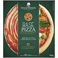 Base pizza precocinada con tomate 560 g