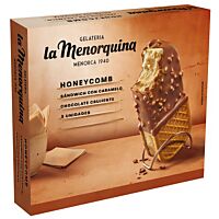 La Menorquina sadwich helado honey 3 x 100 ml