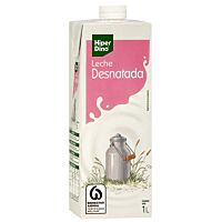 HiperDino leche desnatada 1 l