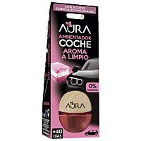 Aura ambientador coche aroma limpio 1 ud