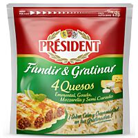 President queso rallado 4 quesos 150 g