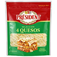 President queso rallado 4 quesos 150 g